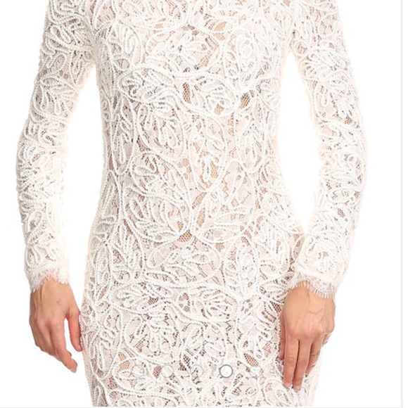 1L left: Burgundy Lace Dress - Picture 6 of 8