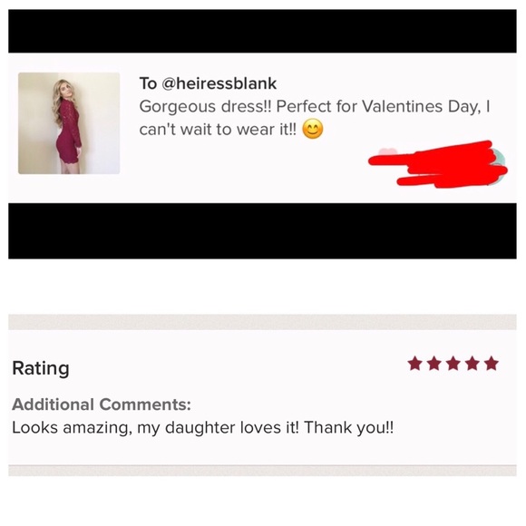 1L left: Burgundy Lace Dress - Picture 8 of 8