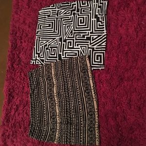 2 printed mini skirts!