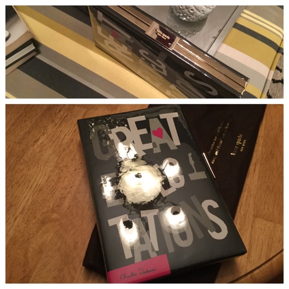 X SOLD Kate Spade Book clutch Great Expectations X - Picture 3 of 4