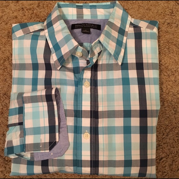 Banana Republic Plaid Button Up - Picture 1 of 4