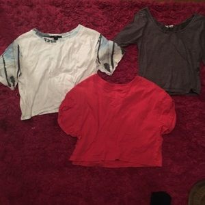 Forever 21- 3 crop top shirt bundle!