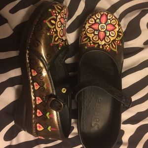 Hand painted Sanita Clogs
