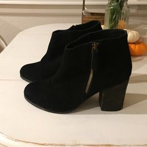 Black Suede Urban Outfitters Booties