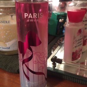 Paris Amour fine fragrance mist.