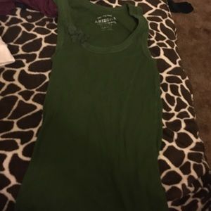 Dark green tank