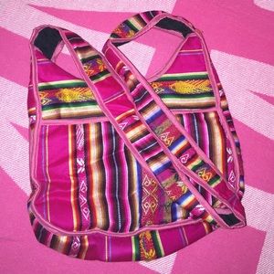 Handmade cross body bag