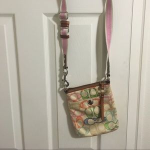 Multicolored coach bag