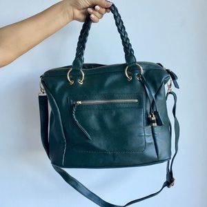 Gorgeous Hunter Green Satchel