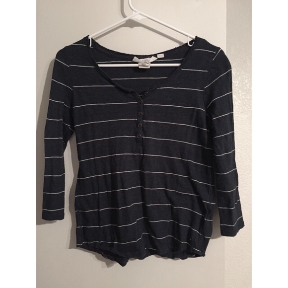 Turquoise 3/4 sleeve top h&m