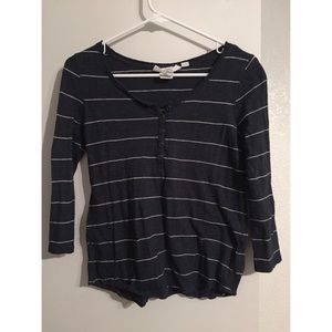 Turquoise 3/4 sleeve top h&m