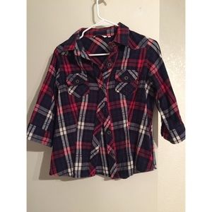 Thick flannel plaid shirt