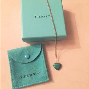 Authentic Tiffany & Co Turquoise Stone Necklace