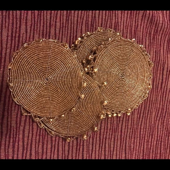 Coasters made with beads