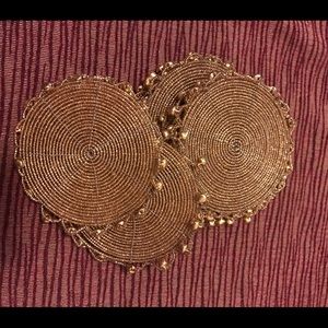 Coasters made with beads