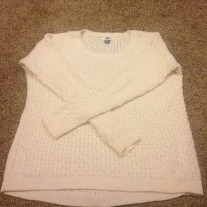 Old navy, cream sweater.