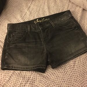 Juicy couture black/gray jean shorts