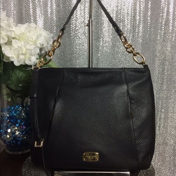 SOLD Michael Kors Large Hallie Bag Black
