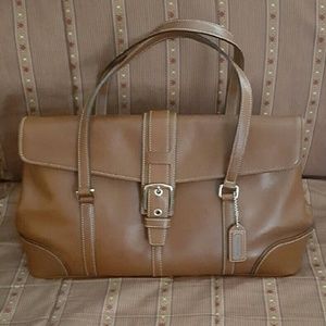 Coach Authentic Leather Hampton Satchel 👜