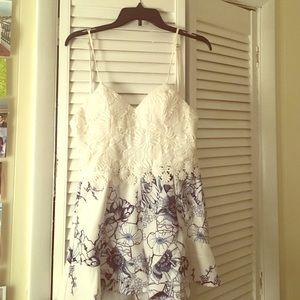 White lace romper