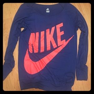 Women's Nike long sleeve workout shirt.