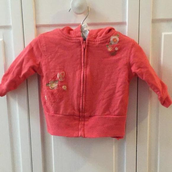 Coral sweatshirt and shirt