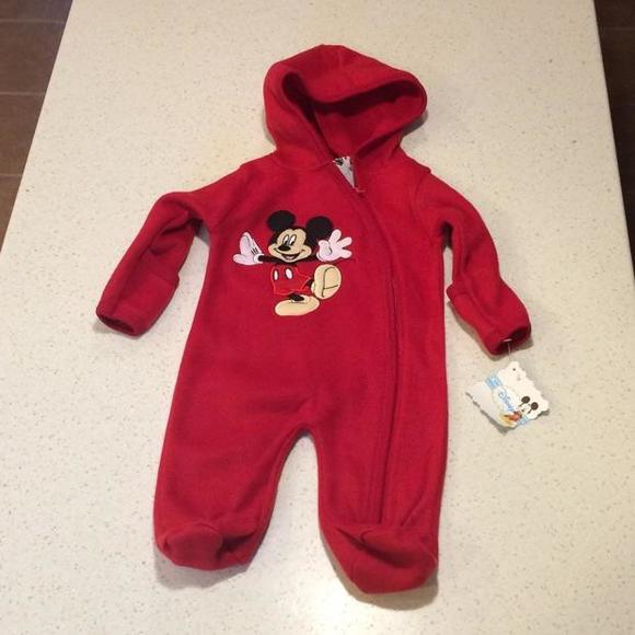 Mickey Mouse Flannel Pajamas 3-6 months