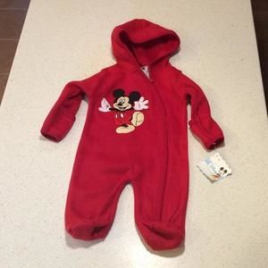 Mickey Mouse Flannel Pajamas 3-6 months