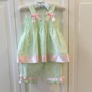 Bonnie Baby eyelet outfit
