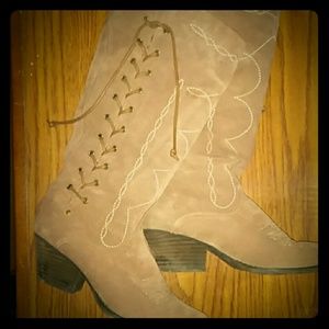 Boots- leather- worn once