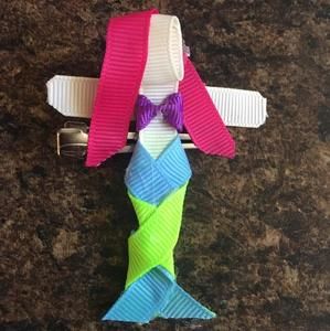 Mermaid hair clip. Hand made when ordered.