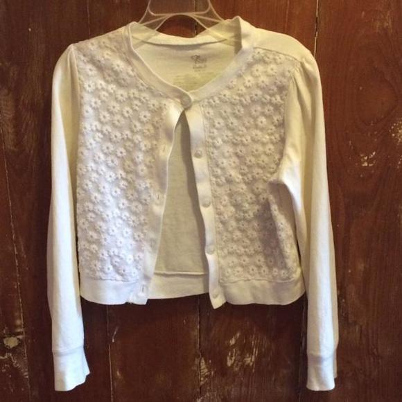 Children's Place sheer front cotton  cardigan