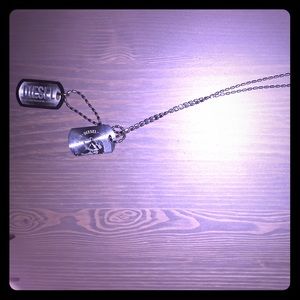 Diesel stainless steel Only the Brave Dog Tags!