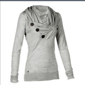 NWT- long sleeve, cowl neck knit, small