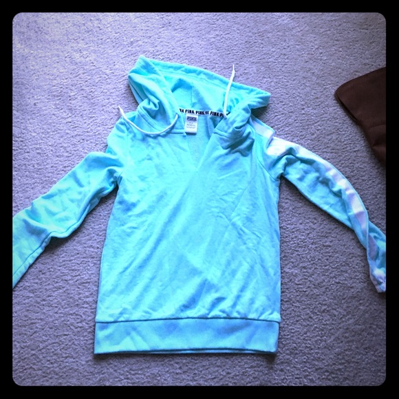 VS Mint Green Pull Over Hoodie