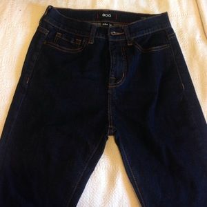 BDG dark wash mid rise jeans