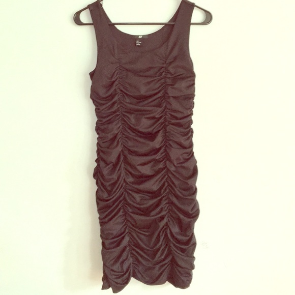 Black Ruffled Cocktail Dress