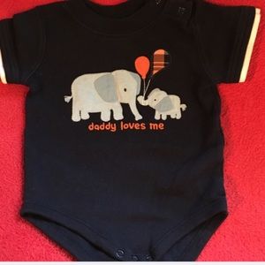 Gymboree "Daddy Loves Me" 3-6mo onesie