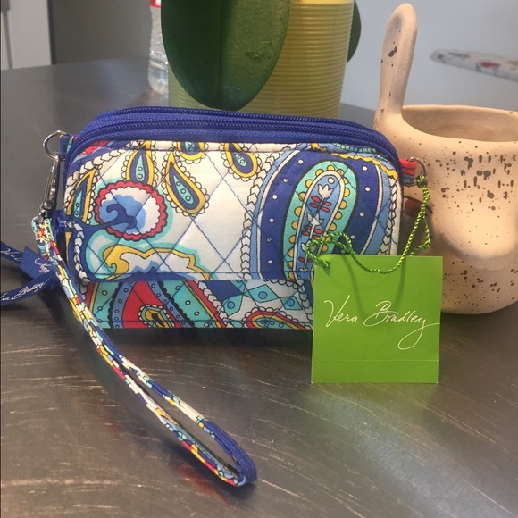 Vera Bradley Handbags - Vera Bradley blue wristlet wallet