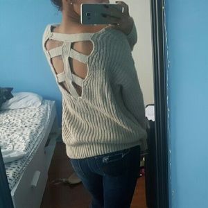Sparkle & Fade Cross-Back Sweater