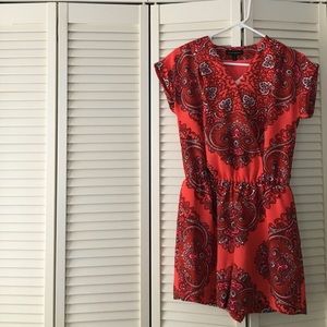 Banana Republic Pink Paisley Romper size 4p