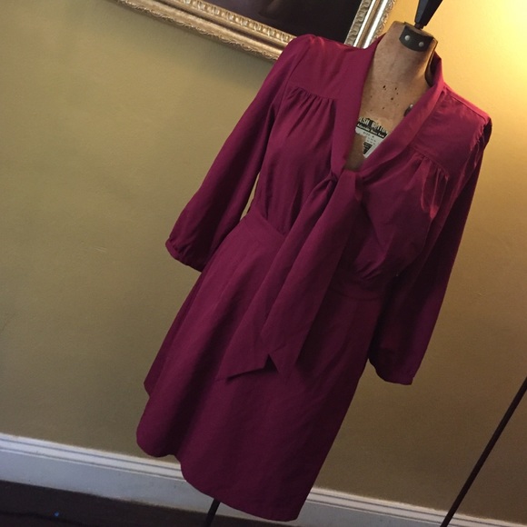 Tie Neck Dress - Picture 1 of 3