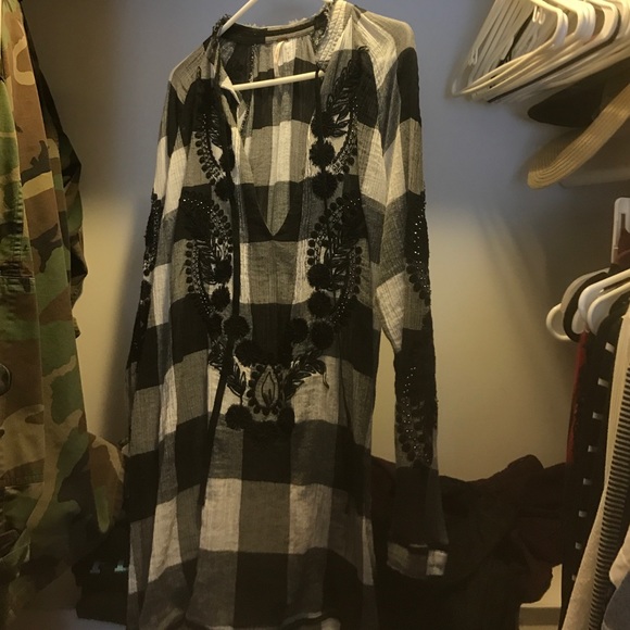 Free people checkered shirt