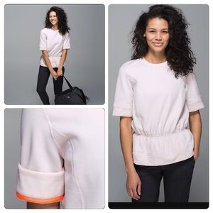 Lululemon Short Sleeved Peplum Pullover