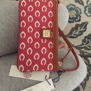 Downey and Bourke Cincinnati reds wristlet