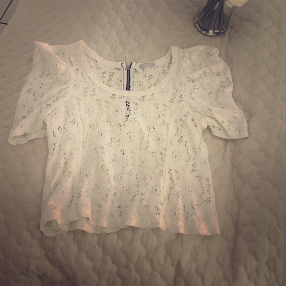 White lace top