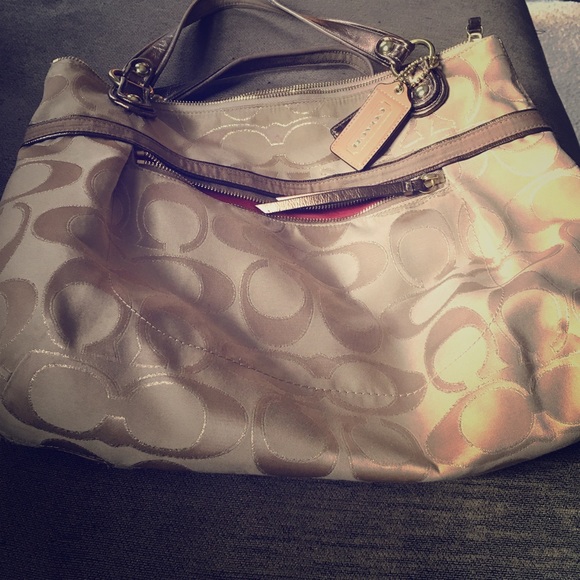 Authentic Coach bag and matching wristlet