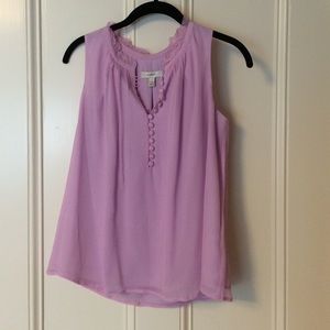 J. Crew silk chiffon sleeveless blouse