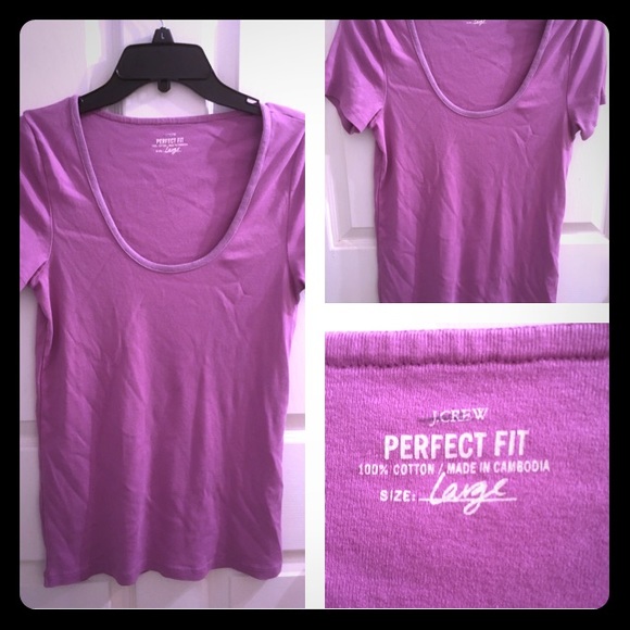 J crew size L scoop neck tee