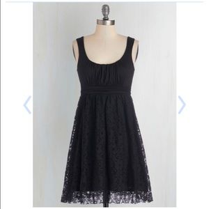 ModCloth- Artisan Iced Tea Dress in Black